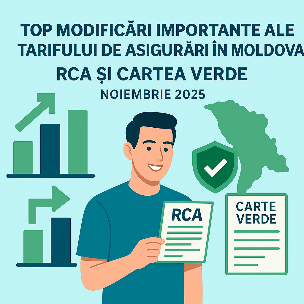 Tarife noi asigurări – RCA și Cartea Verde din Noiembrie 2025